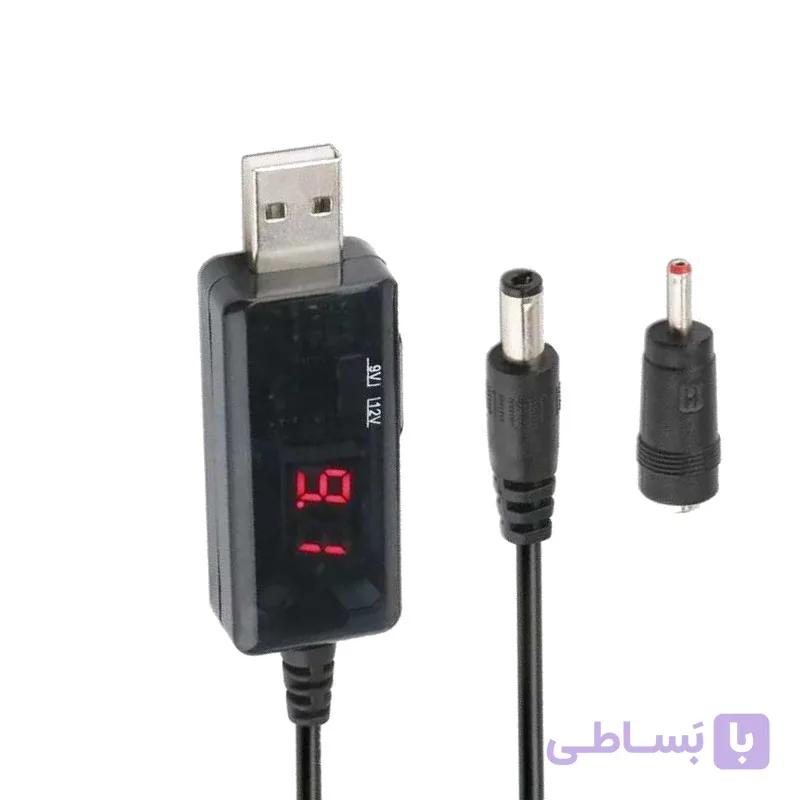 کابل تبدیل USB به DC مدل T912 طول 0.88 متر
