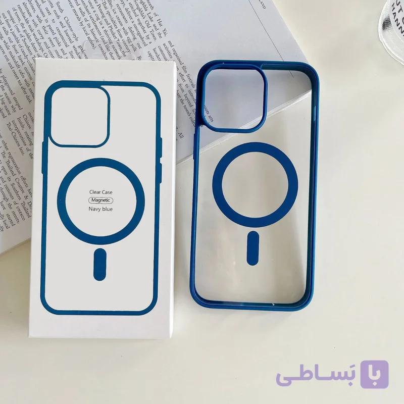 قاب شفاف مگ سیف دار گوشی ایفون iphone 15 pro اورجینال — تصویر 1