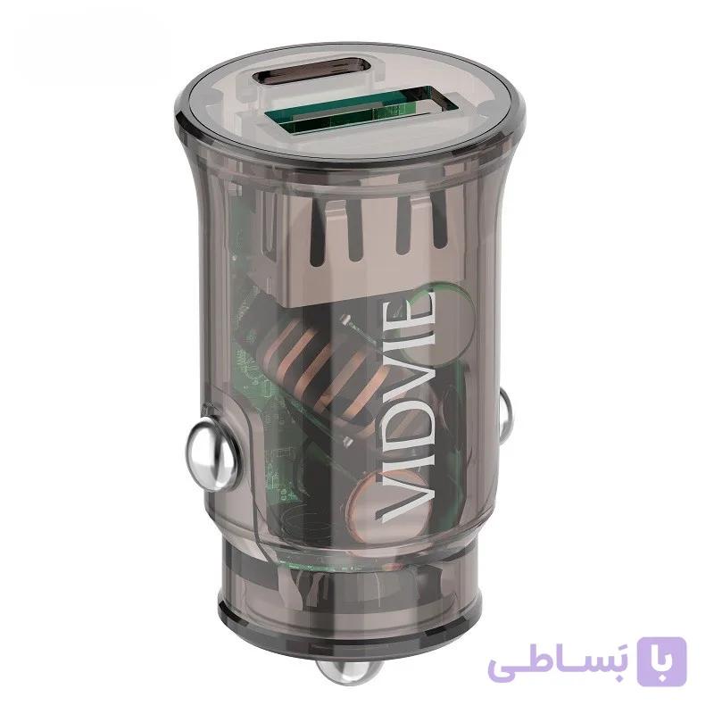 شارژر فندکی تایپ C ویدوی مدل CC534 — تصویر 1