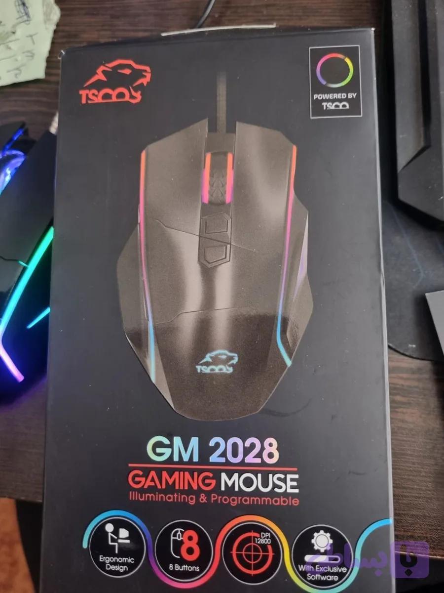 ماوس گیمینگ TSCO 12800 DPI | RGB، gm2028 — تصویر 1