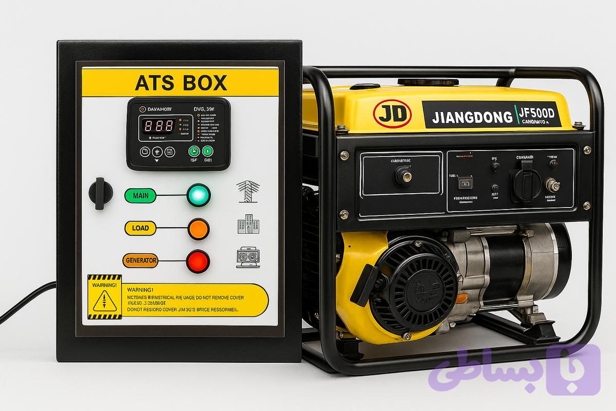 تابلو ATS اتوماتیک برای موتور برق جیانگ دانگ مدل JF5000D