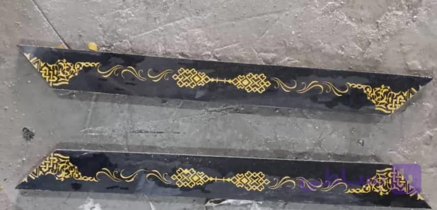 قاب دور سنگ قبر طرح گلگوشه