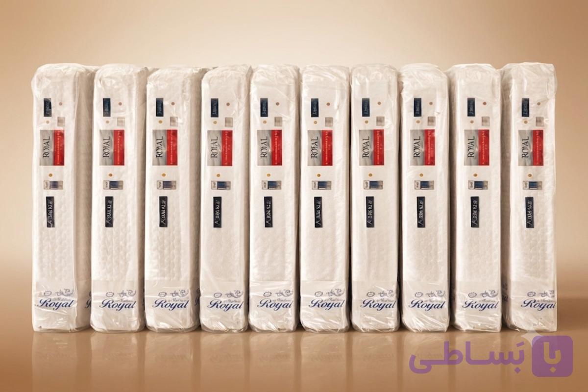 تشک فنری رویال ۶ سال ضمانت دونفره ۱۶۰