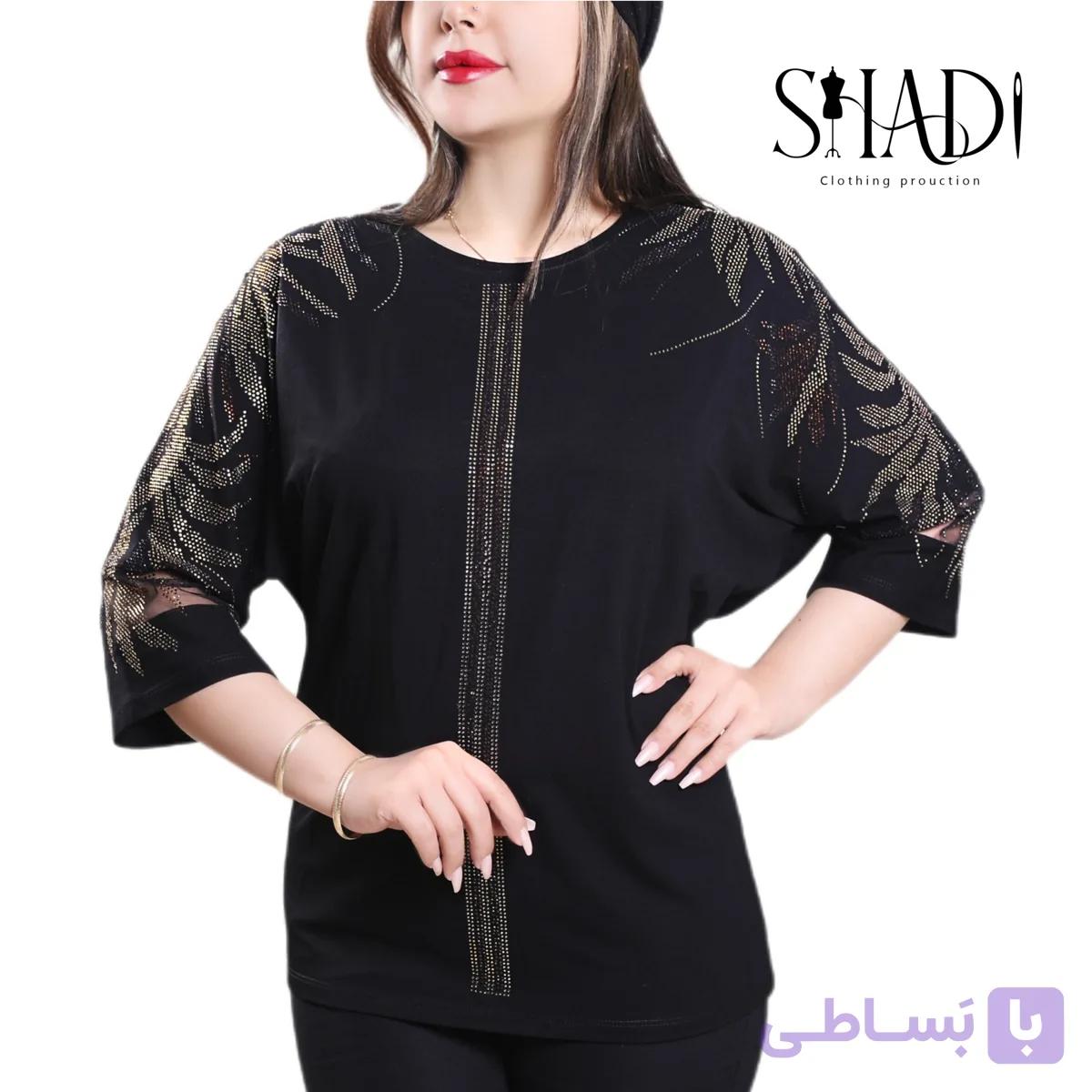 بلوز زنانه مجلسی طرح نگین کد11