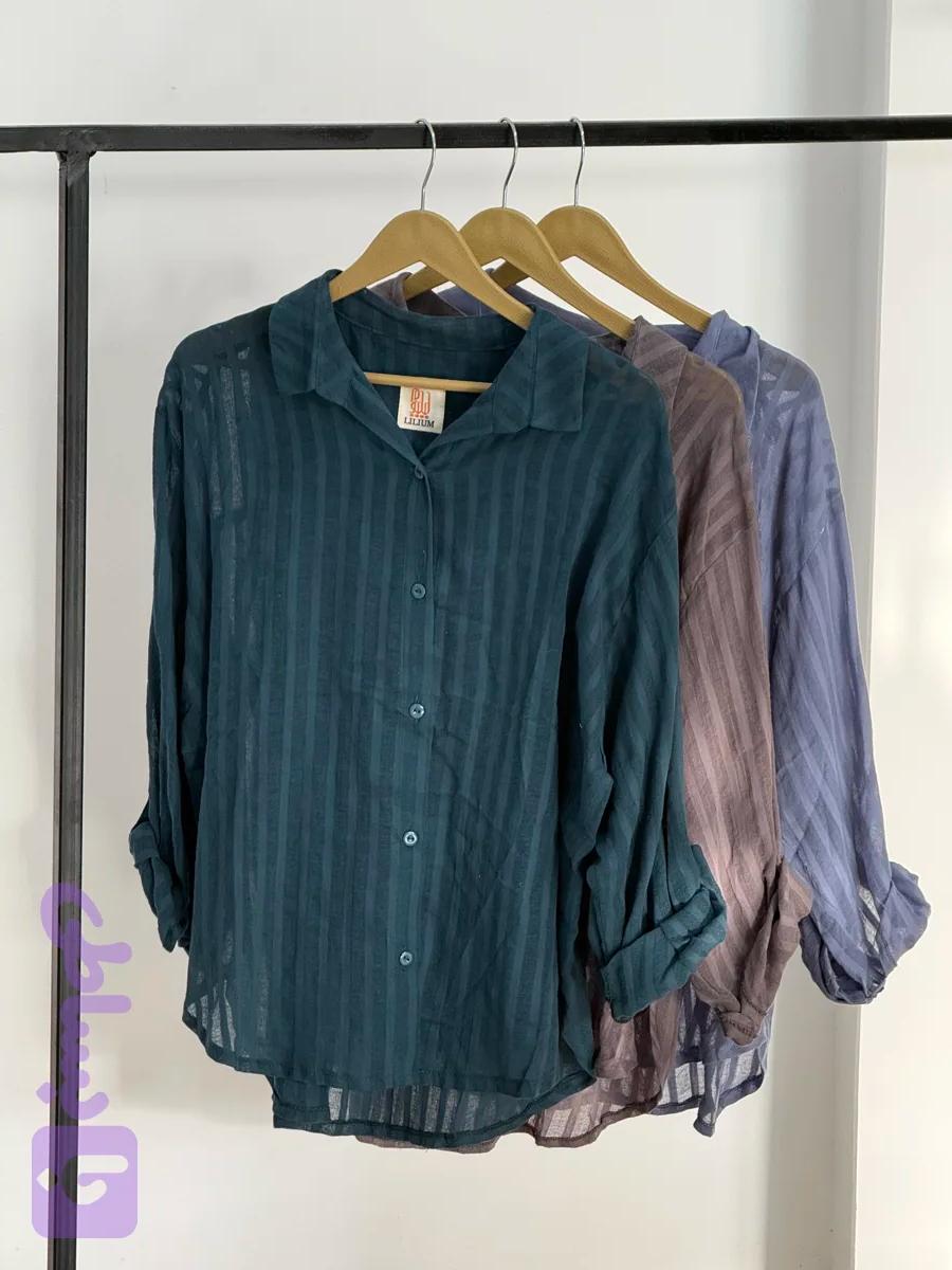 شومیز شیشه ای نخی