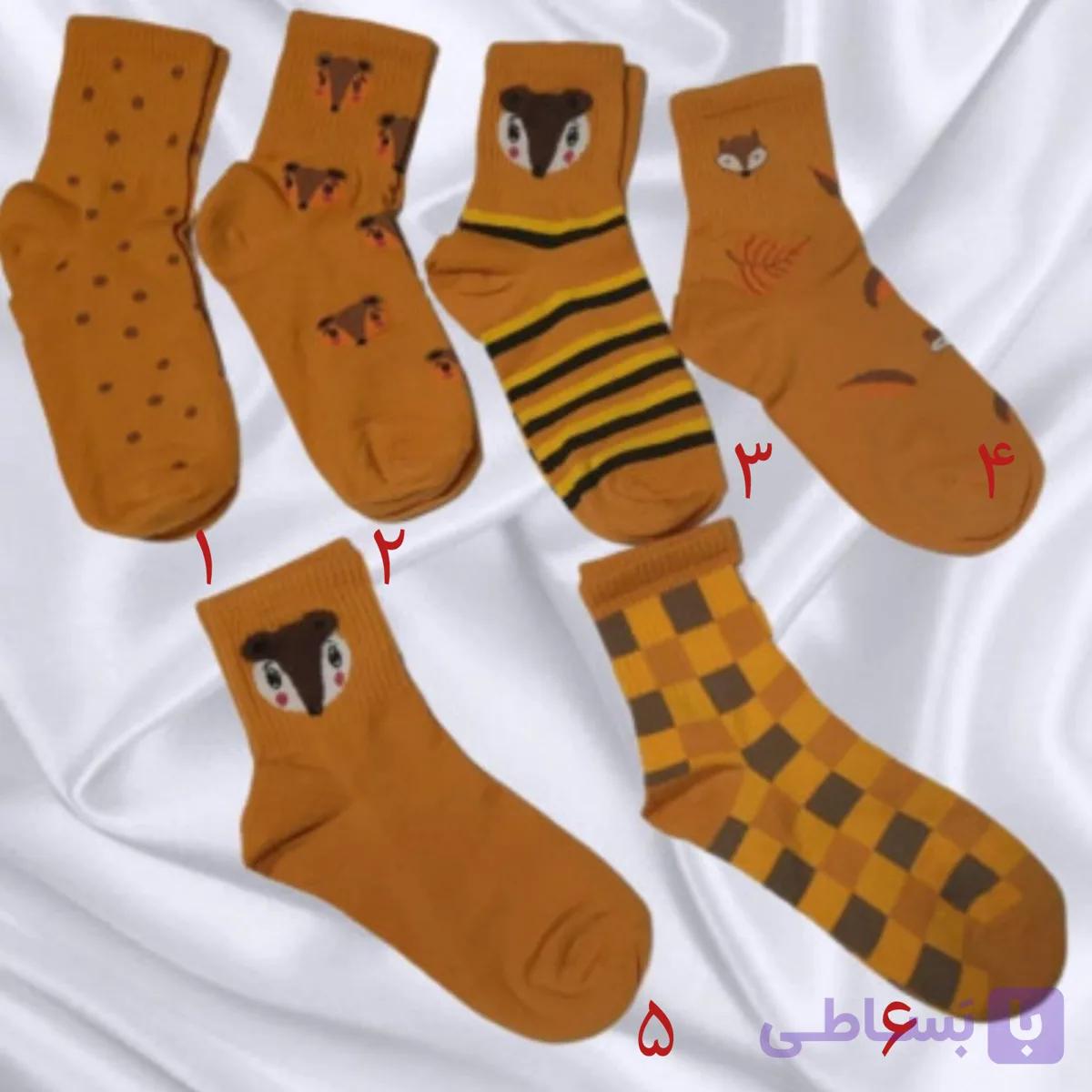جوراب ساقدار روباه زنانه نخ پنبه
