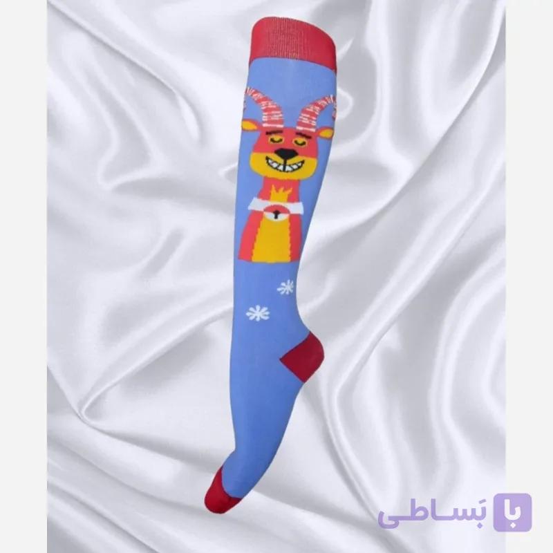 جوراب ساق بلند  گوزن خان نخ پنبه