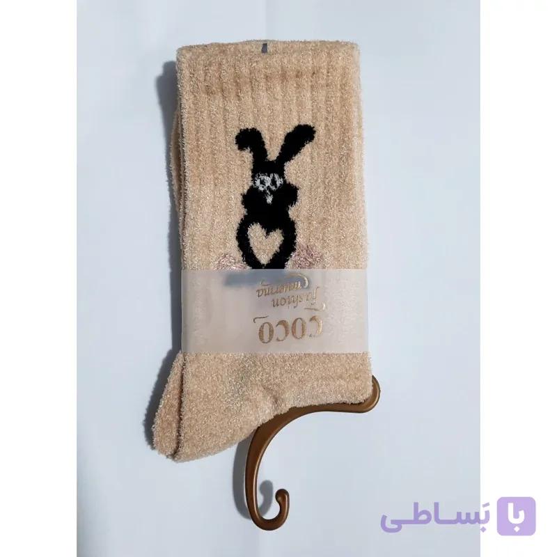 جوراب نیم ساق زنانه مخملی وارداتی