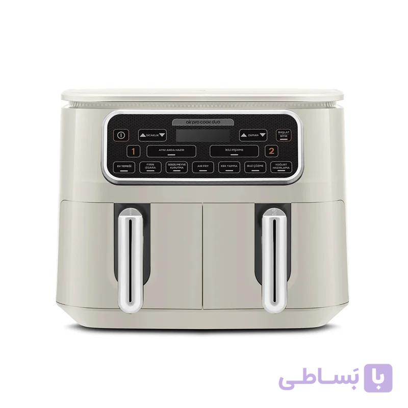 هواپز و سرخ کن دوقلو کاراجا با 2مخزن استیل اضافه مدل Air Pro Cook Duo Tandır XXXL 8 استارلایت — تصویر 1