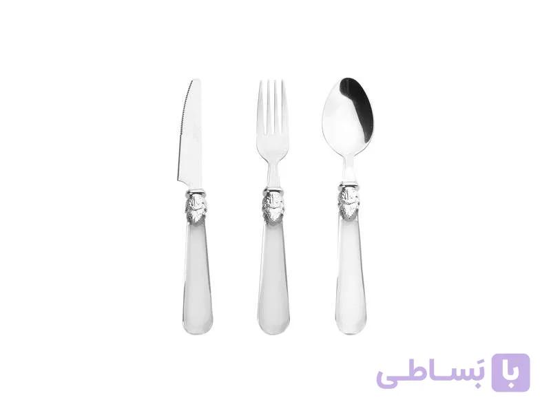 سرویس قاشق و چنگال دسرخوری 18 پارچه پورلند مدل Trendy Free — تصویر 1