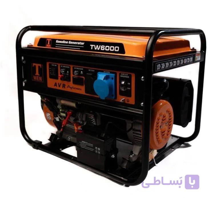 موتور برق بنزینی 6 کیلووات تیوان TW6000+هدیه ویژه — تصویر 1