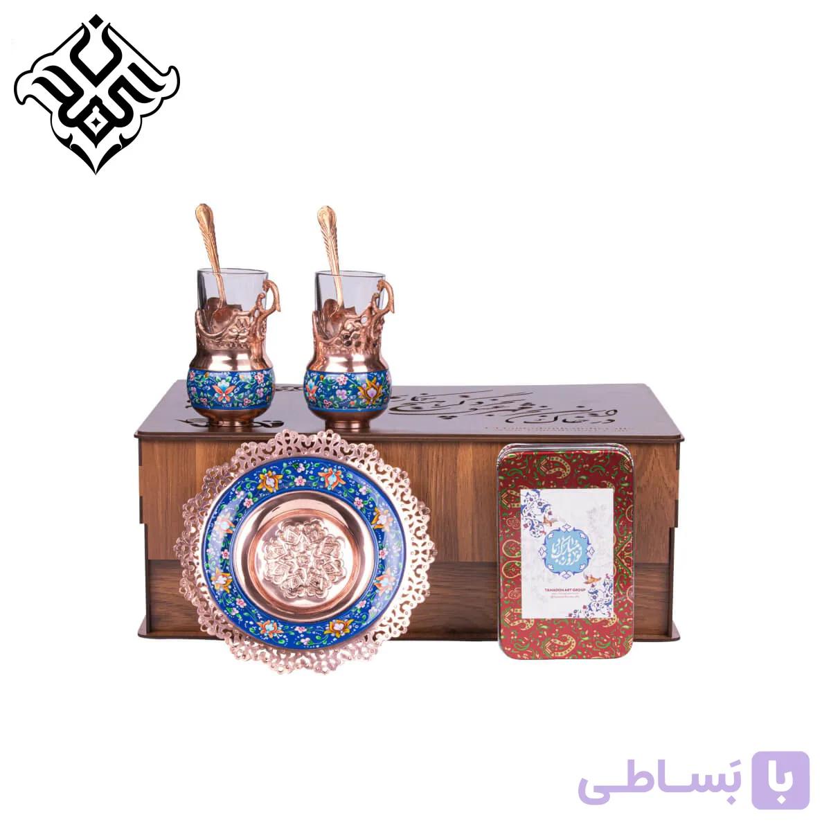 هدیه لوکس تبلیغاتی نوروزی صنایع دستی مس و پرداز — تصویر 1