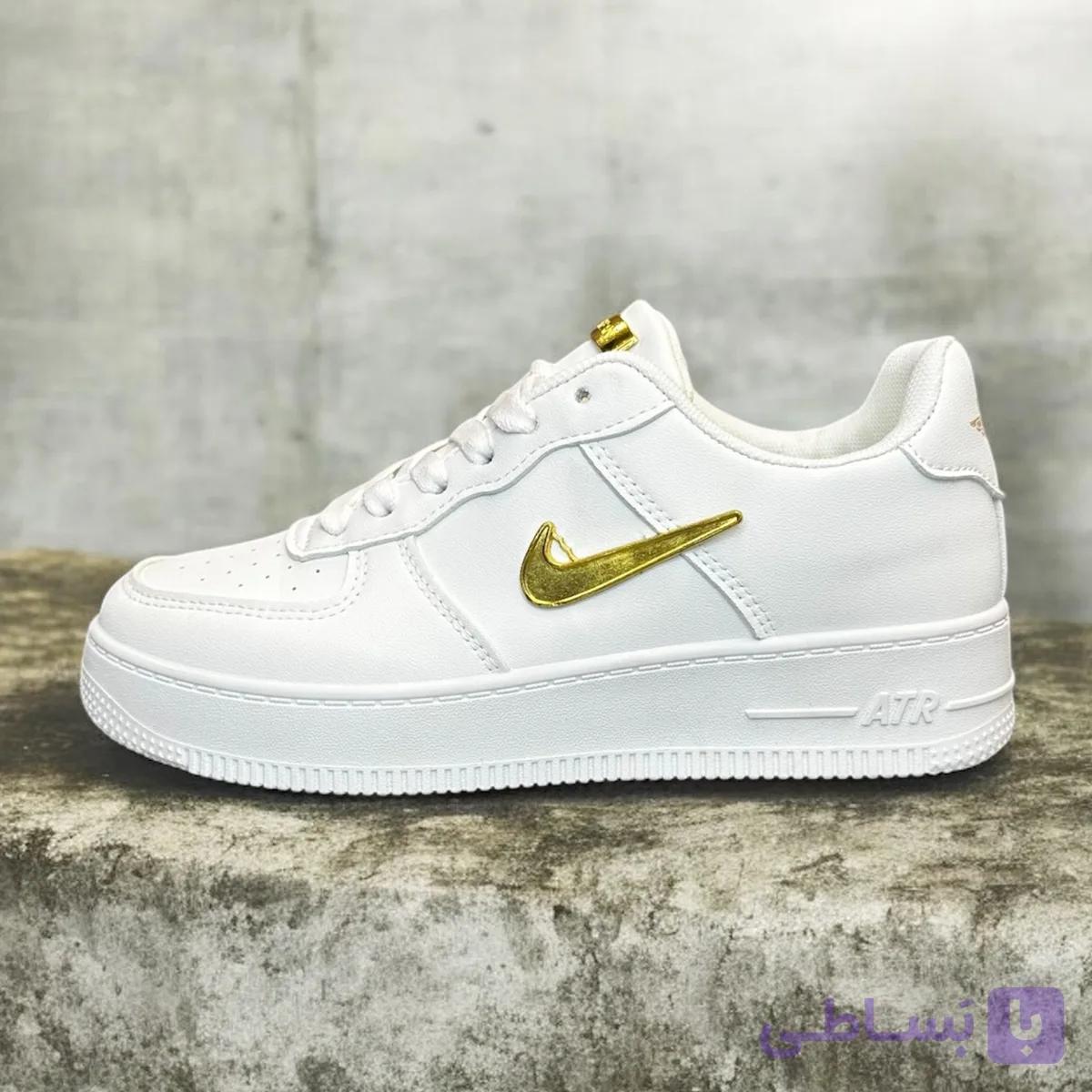 کفش کتونی  زنانه ایر فورس  خارجی برند nike استفاده روزمره , استایل |  راحت و سبک و طبی 2 رنگ سفید و مشکی