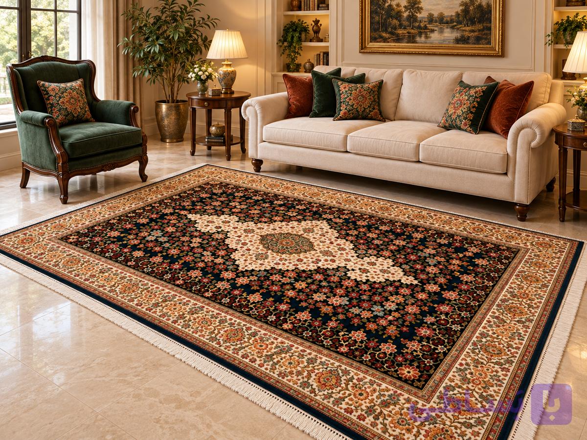 فرش پشم مکانیزه گوشت‌دار – کد 76029 — تصویر 1