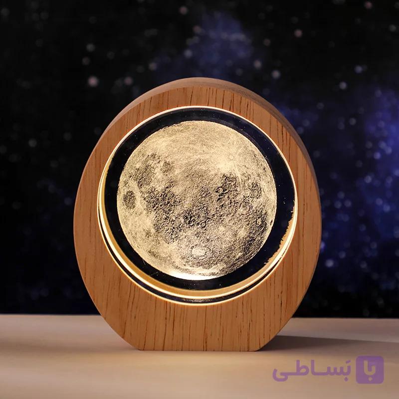 چراغ خواب چوبی_کریستالی
