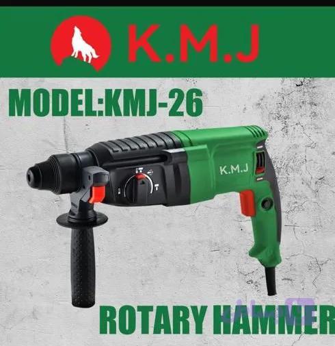 دریل چکشی برقی کی ام جی(kmj) مدل 11253 | توان 800 وات | وزن 3 کیلوگرم حرفه‌ای