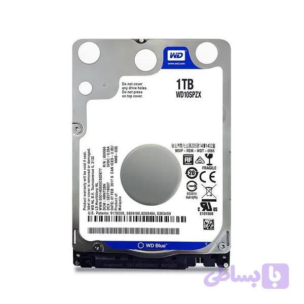 هارد HDD وسترن دیجیتال آبی ( blue ) ظرفیت 1 ترابایت 2.5 اینچ(میکس برند)