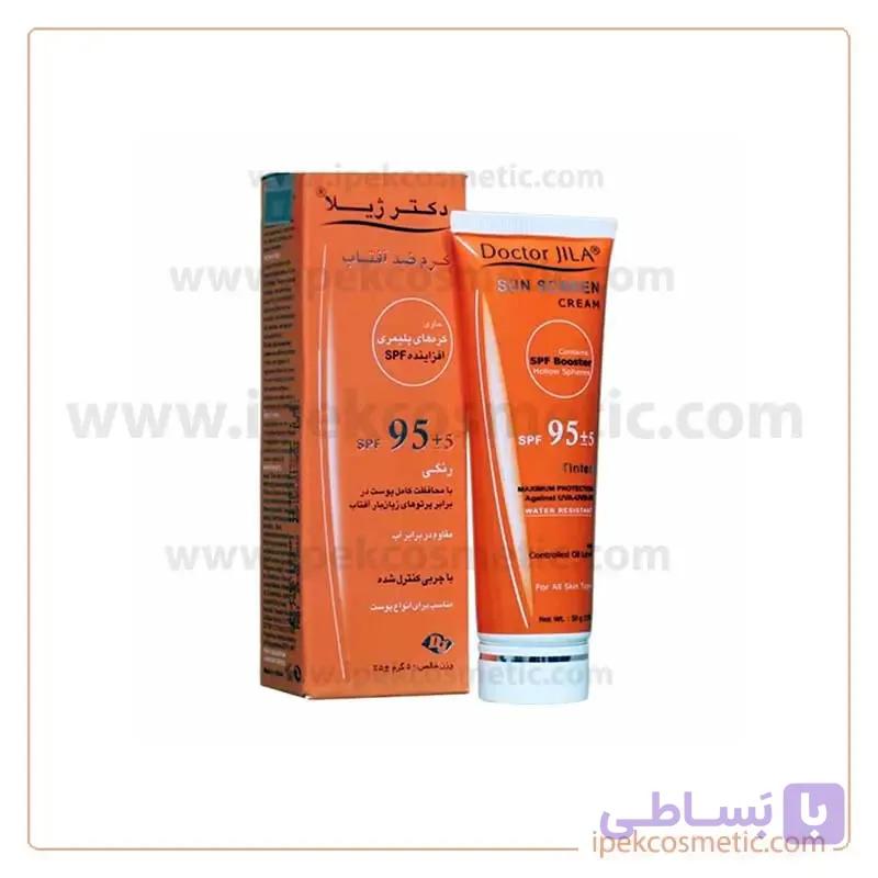 ضد آفتاب رنگی دکتر ژیلا spf 63 مناسب انواع پوست