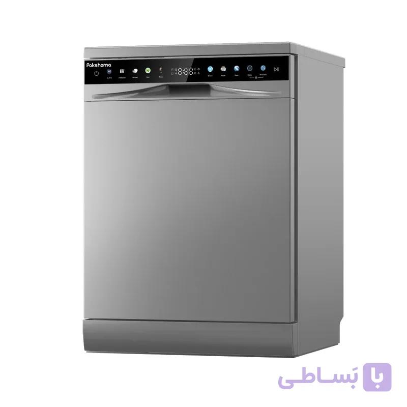 ماشین ظرفشویی پاکشوما ۱۵ نفره سری Fountain  تیتانیومی مدل F54X — تصویر 1