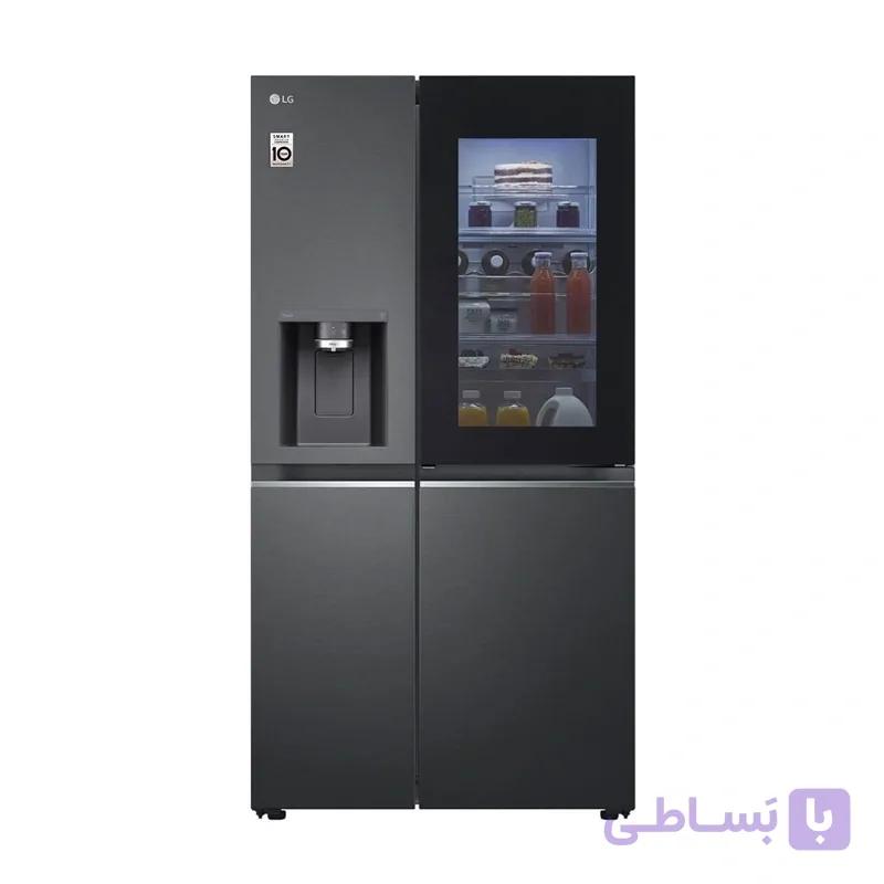 یخچال ساید بای ساید سه درب ال جی مشکی مدل GCX-287TVB — تصویر 1