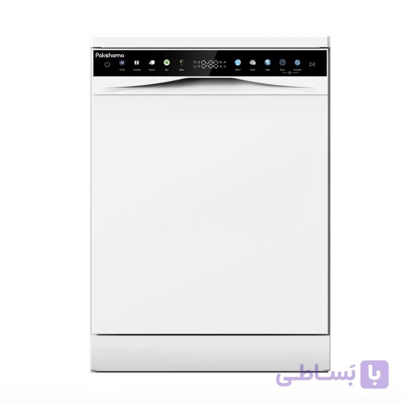 ماشین ظرفشویی پاکشوما ۱۵ نفره سری Fountain  سفید مدل F54W — تصویر 1