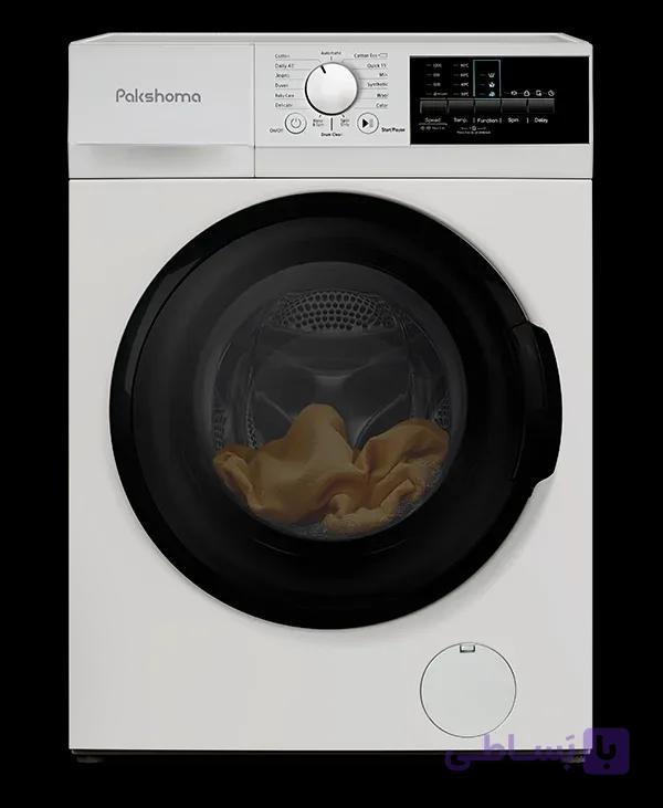 ماشین لباسشویی پاکشوما ۸ کیلویی سفید سری i مدل I8W — تصویر 1