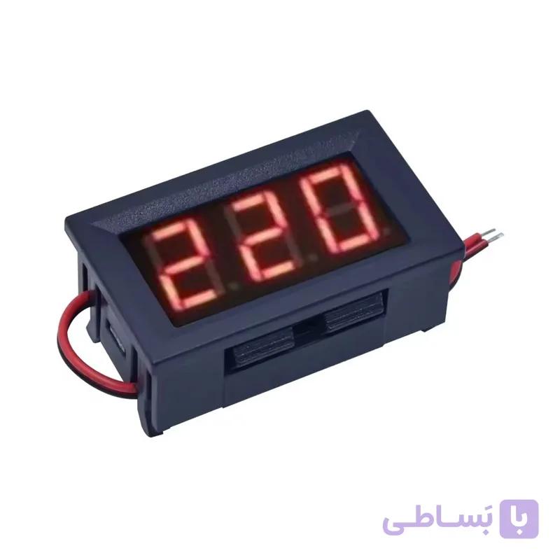 ماژول ولت متر AC پنلی 70 تا 500 ولت دارای پتانسیومتر تنظیم ولتاژ — تصویر 1