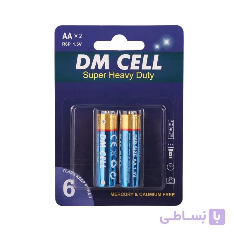 باتری نیم قلمی DM CELL کارت 2 عددی