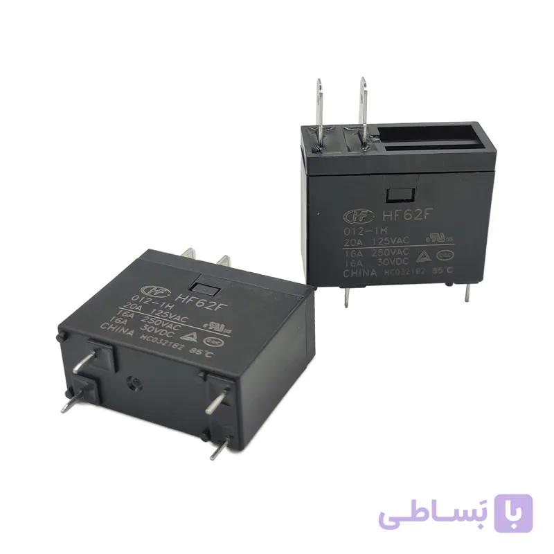رله 12 ولت شاخک دار هونگفا HONGFA HF62F 012-1H 12V-16A