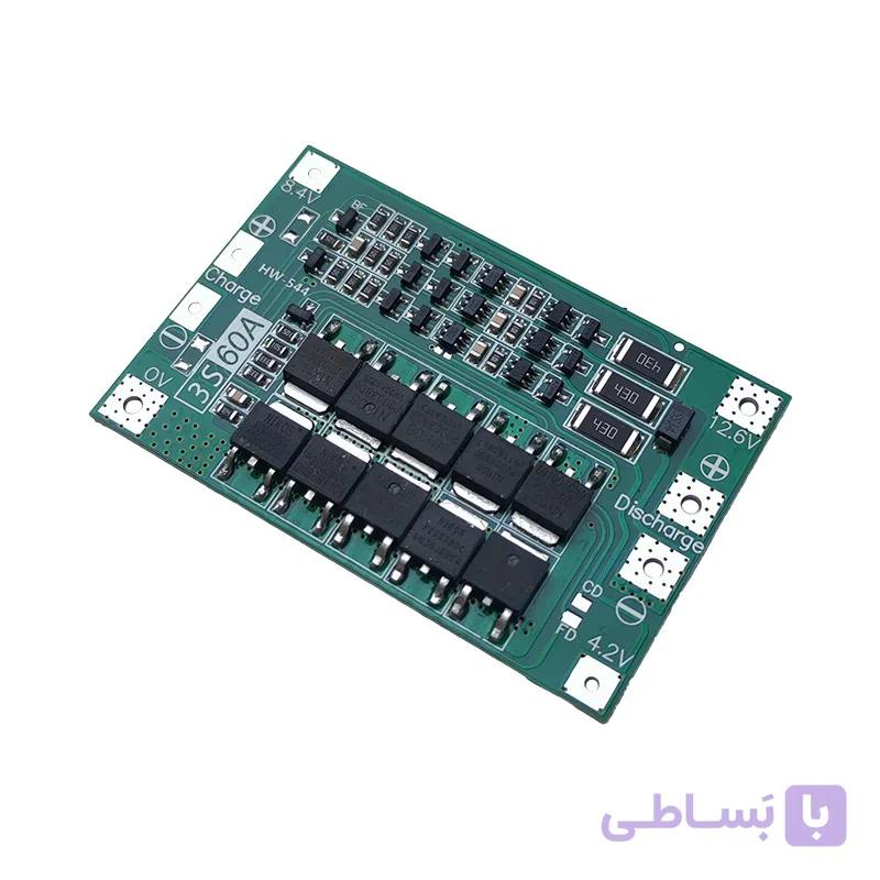 ماژول محافظ شارژ باتری های لیتیوم 3 سل 20A