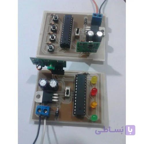 مدار ریموت کنترل ۴ کانال توسط ماژول های ASK و AVR
