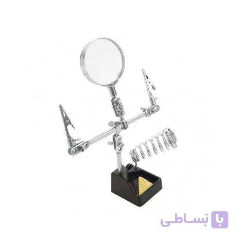 گیره مونتاژ برد دارای ذره بین و جای هویه ZD410