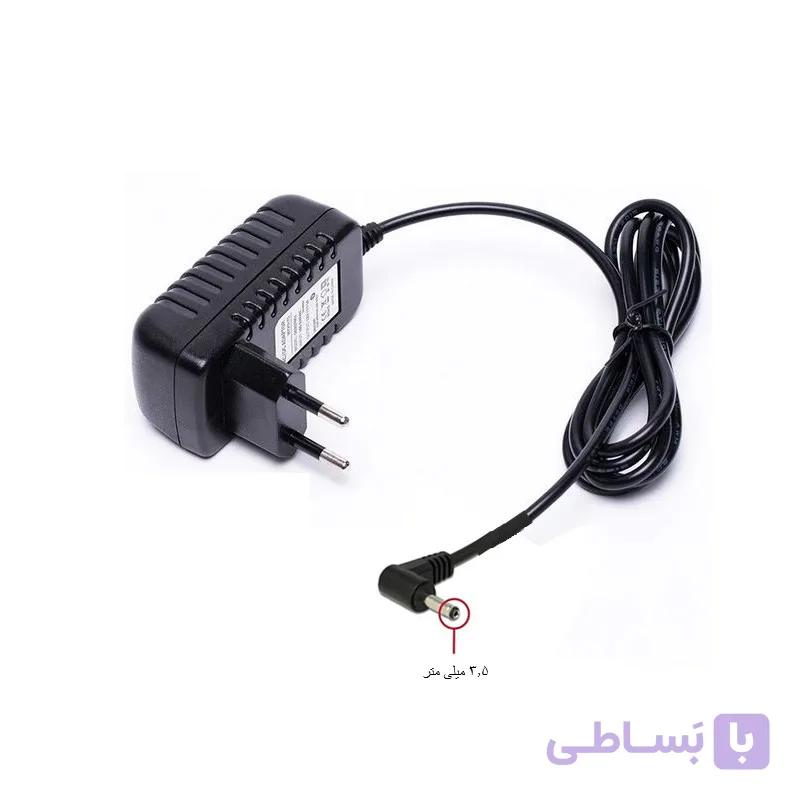آداپتور 9 ولت 2 آمپر مناسب مودم فیش وینگویی (90 درجه)