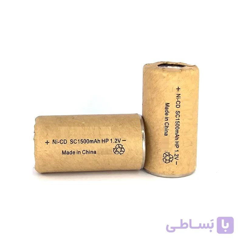 باتری نیکل کادمیوم 1.2 ولت 2000mA سایز SC ارتفاع 42 میلی متر مناسب دریل و پیچ گوشتی شارژی