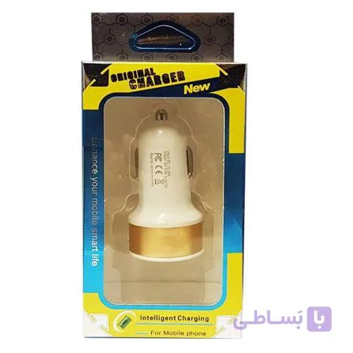 شارژر فندکی دارای 2 پورت 1A و 2.1A برند REMAX