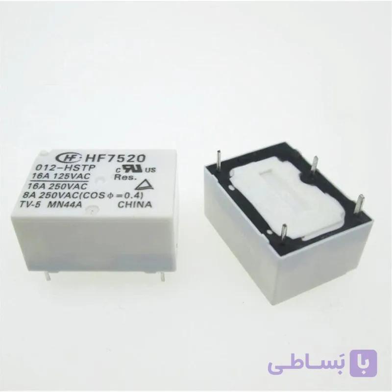 رله 24 ولت تک کنتاکت 4 پایه 16 آمپر HONGFA HF7520 024
