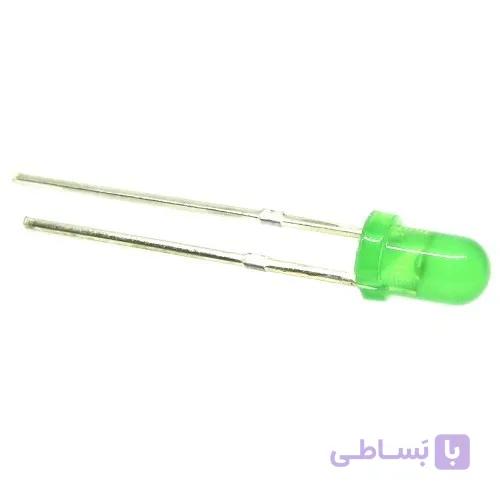 ال ای دی 3 میلی متر سبز مات