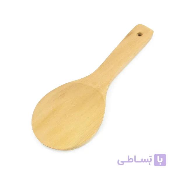 قاشق بامبو آشپزی مدل کفگیر — تصویر 1