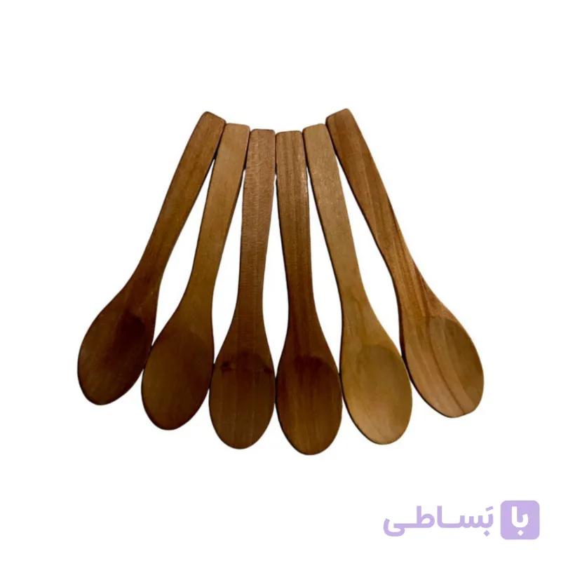 پیمانه ادویه چوبی 6 عددی — تصویر 1