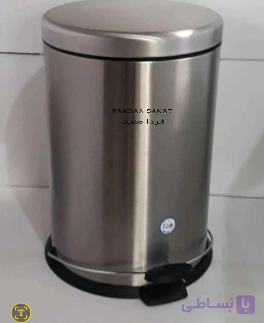 سطل استیل 30 لیتری پدالدار