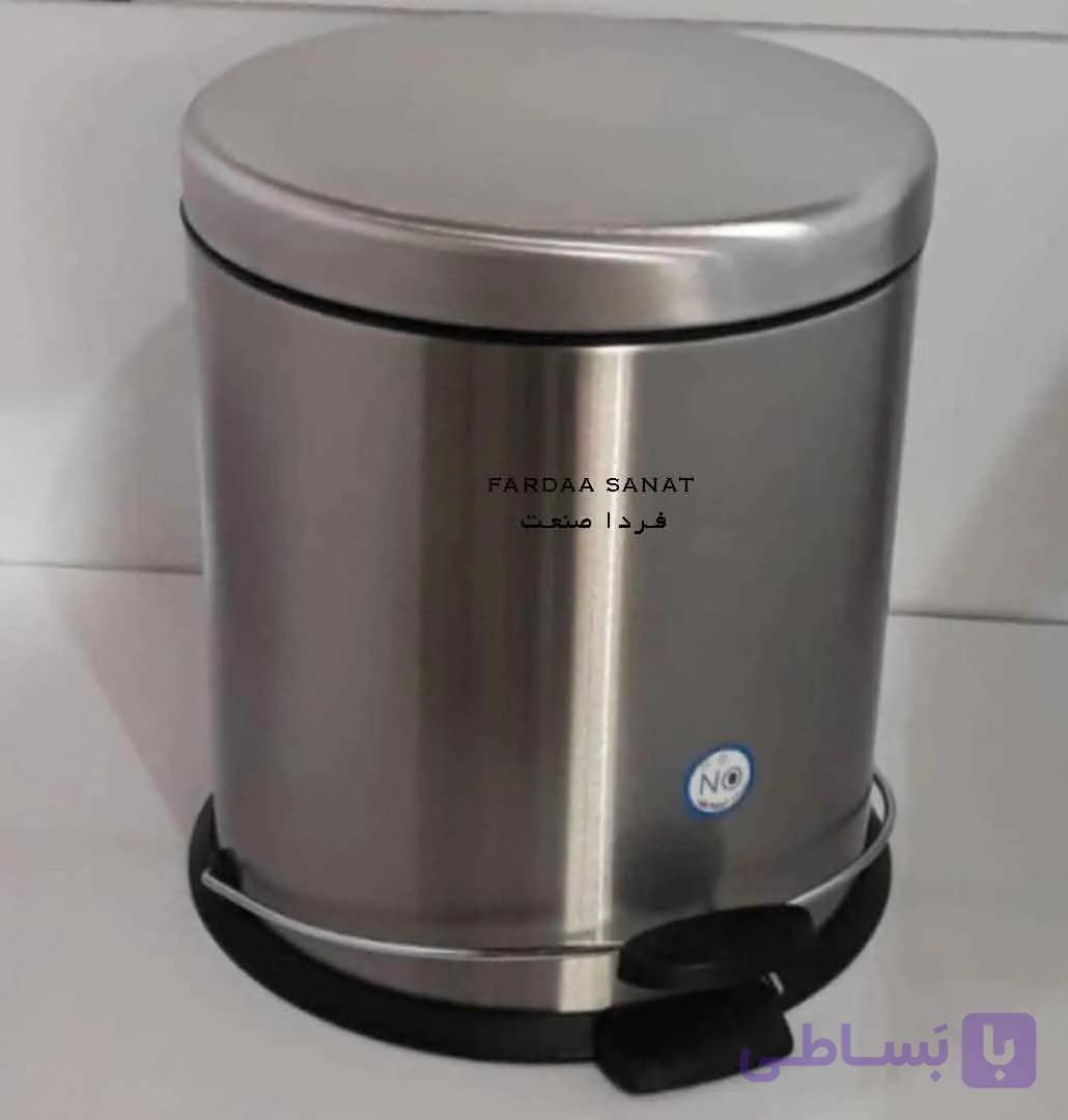سطل استیل 5 لیتری پدالدار