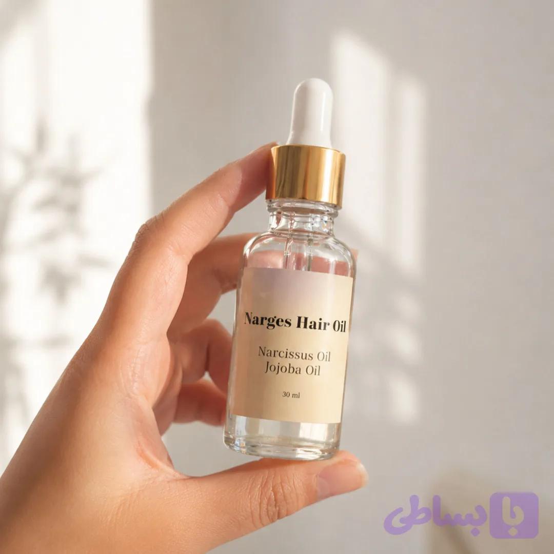 روغن مو نرگس (کنترل وز مو، افزایش درخشندگی، تغذیه کننده و نرم کننده مو)
