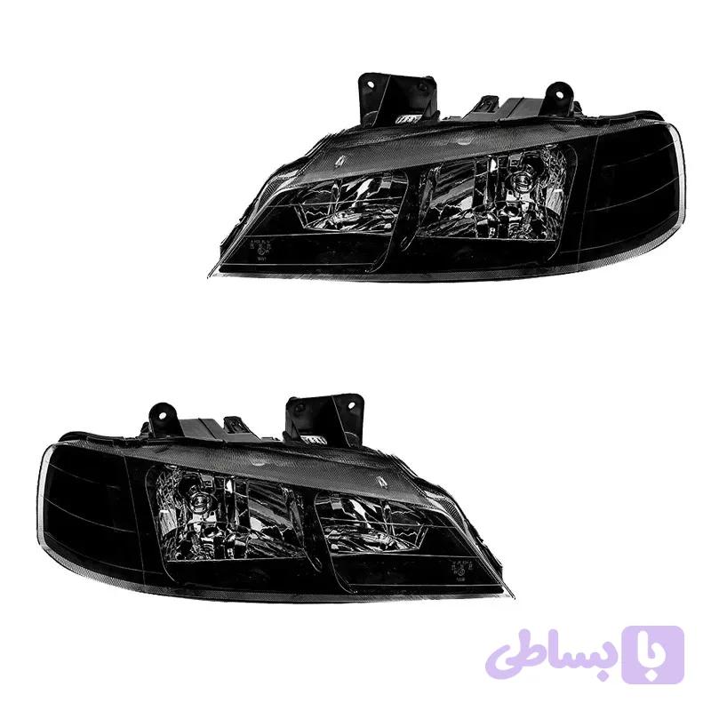 چراغ جلو پژو پارس برند کروز داخل مشکی جفت چپ و راست — تصویر 1