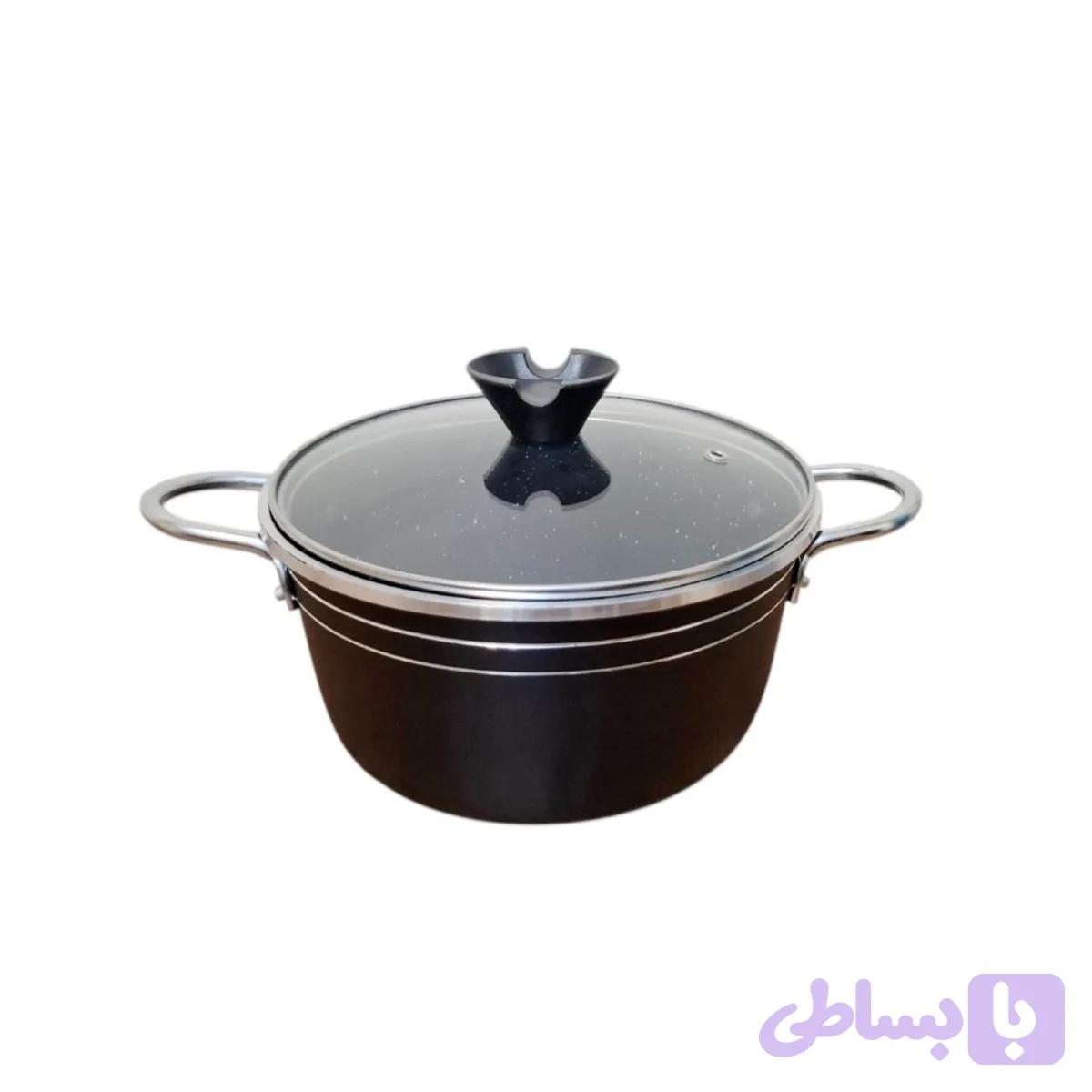 قابلمه گرانیتی آهوانو سایز ۱۸ — تصویر 1