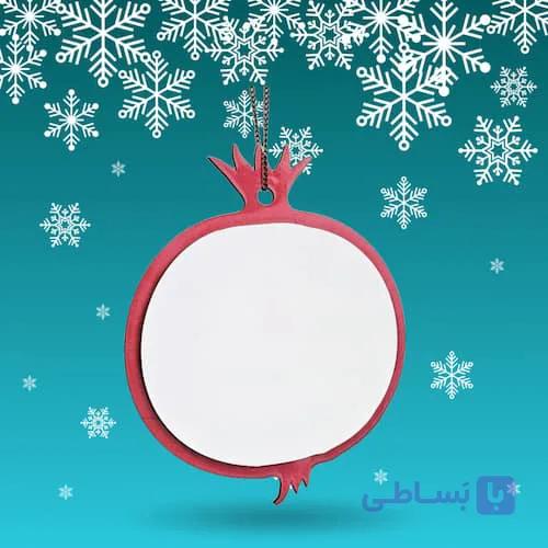 استند MDF آویز انار یلدایی — تصویر 1