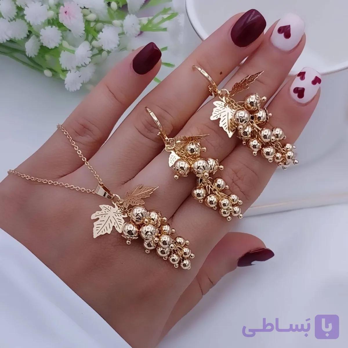 نیم ست خوشه انگور City Gold ترند سال رنگ ثابت