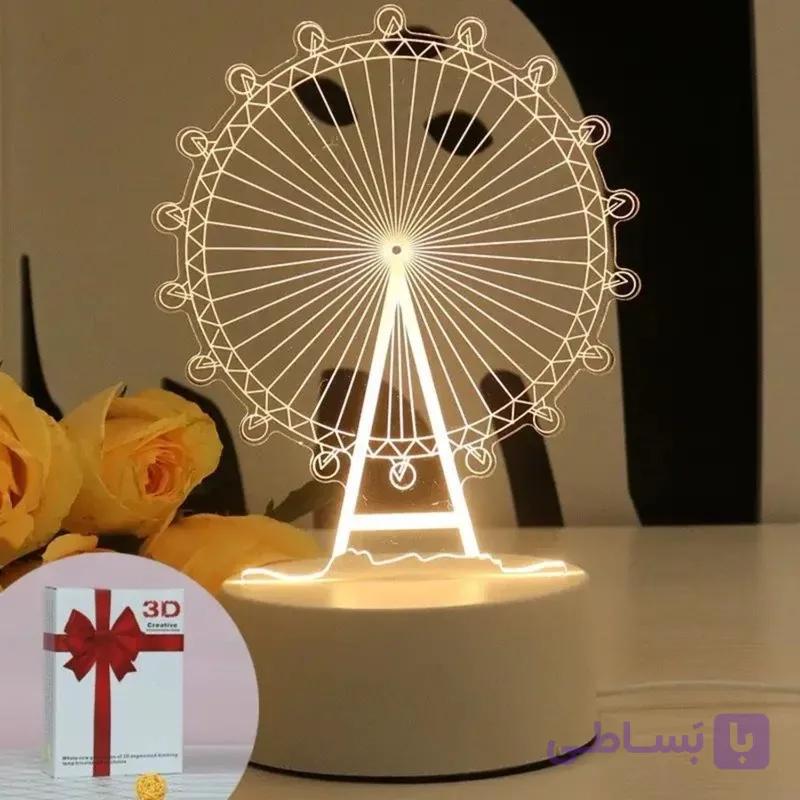 چراغ خواب سه بعدی استنددار همراه با قلم — تصویر 1