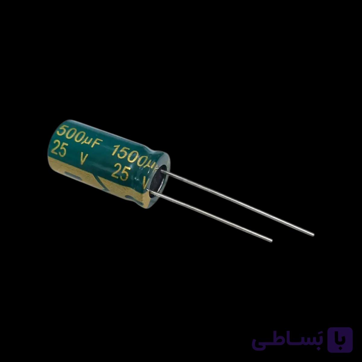 خازن 1500 میکرو فاراد 25 ولت