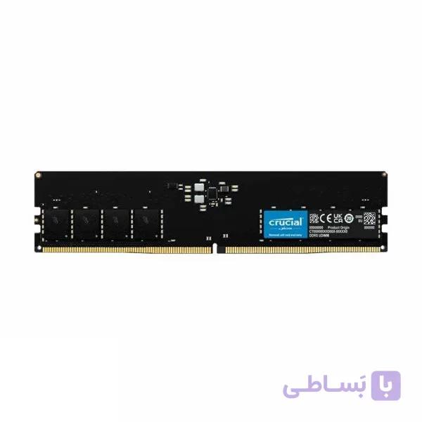 رم کامپیوتر کروشیال تک کاناله CT32 فرکانس 5600 مگاهرتز DDR5 تایمینگ CL46 حافظه 32 گیگابایت