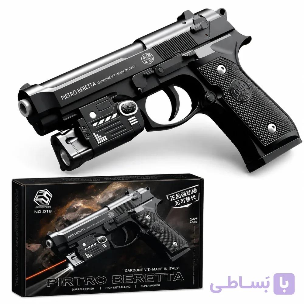 کلت اسباب بازی تاکتیکال Beretta NO.018 با بدنه ABS و ماژول نوری | فروشگاه Bearshop - فروشگاه بیر شاپ